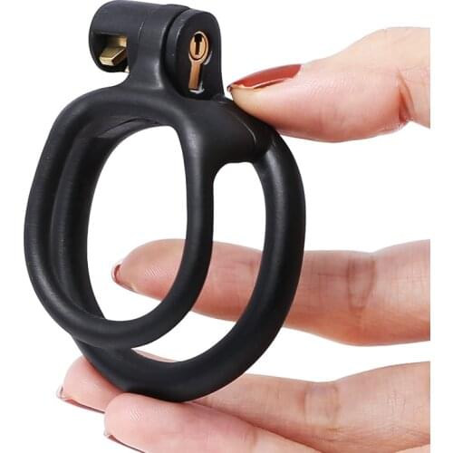 Mamba Resin Delay Ejaculation Chastity Belt Device Penis Sleeve Trainer Ring Lock 5 Sizes Cock Ring Adult Lock Male 18+ Sex Toys