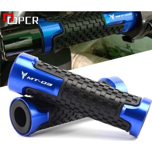 7/8" 22mm Universal Motorcycle Handle Handlebar Hand Bar Grip For Yamaha MT03 MT-03 MT 03 Accessories With Logo MT03