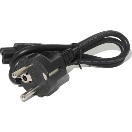 1m EU AC Power Supply Adapter Cord Cable Durable 3-Prong Lead Charging Line Wires Original Quality for Desktop Laptop