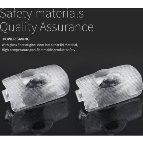 2Pcs Car Door Welcome Light LED Laser Logo Projector Courtesy Lamp for T-oyota Harrier Prius Crown Reiz Camry PRADO BRZ SCIDN