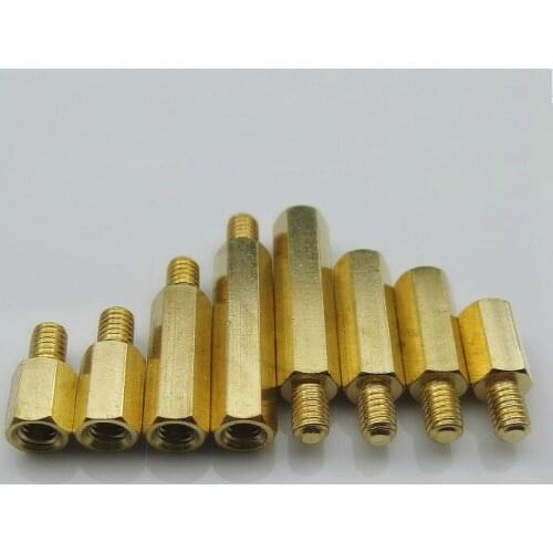 5PCS Single-Pass Pillars Copper Stud Motherboard M4*17+6mm