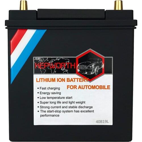40B19L/R LIFEPO4 battery 12V 46AH CCA750 BMS Board Car Starter Battery lithium Iron Phosphate Batteries lighter bateria pack