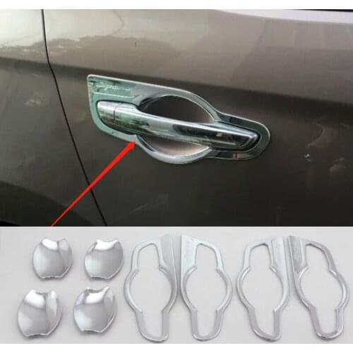 Car Accessories Exterior Decoration ABS Chrome Exterior Car Door Handles Bowl Cover Trim For Hyundai Elantra 2018 Car-styling