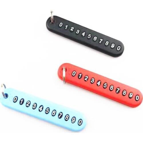 Anti-lost Car Keychain Phone Number Card Keyring Leather Bradied Rope for Suzuki SX4 SWIFT Alto Liane Grand Vitara Jimny SCross