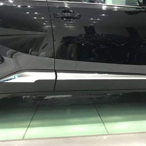 For Toyota C-HR CHR 2016 2017 Car Side Door Body Trim ABS Chrome Accessories 4P Auto Accessory Perfect Replacement