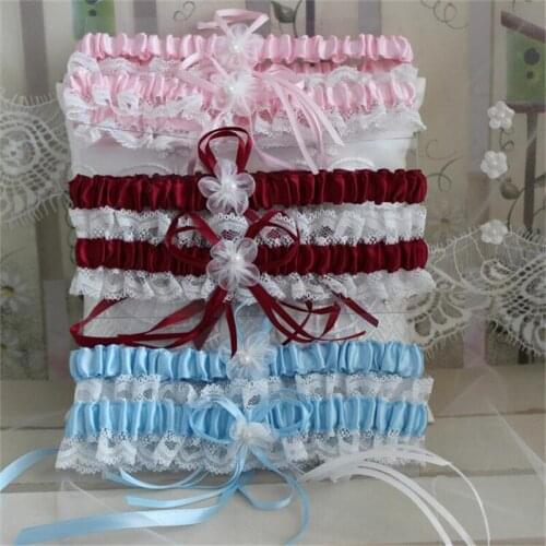 Elegant Wedding Garter Pearl And Organza Garter (Set of 2)/New Arrival/Bridal Garter Wedding Accessories