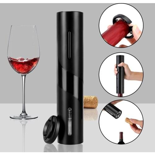 Electric Wine Opener Rechargeable Automatic Corkscrew Wine Bottle Opener with Foil Cutter & USB Charging Kitchen Tool Can Opener
