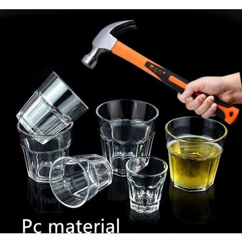 Daily Use Plastic Unbreakable Cups For Soda Milk Beer Spirits For Party Bar Family Stackable Juice Glasses Set Drinking Glasses
