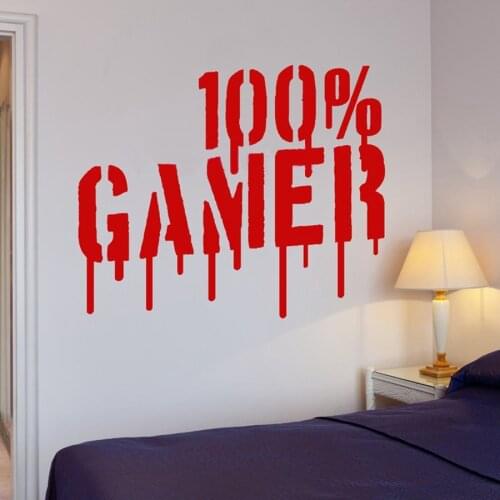 Gamer Vinyl Wall Art Sticker Mural Wallpaper Wall Decals For Boys Room/Kids PlayRoom Wall Laptop Decor