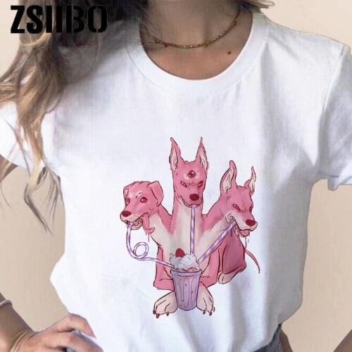 Summer Fashion Shirts T-shirts Womens Tops Low Collar Black T-shirts Funny Girls T-shirts Oversized t-shirt y2k anime crop Top