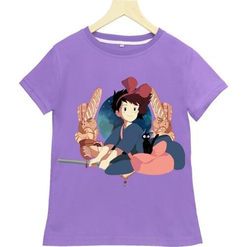 Cartoon Animation Printed Summer Sports and Leisure Short-sleeved Boys and Girls T-shirt Kids Clothes Kids Clothes Girls 8 To 12