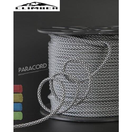 【New store 】 outdoor 4mm paracord mountaineering auxiliary line 9 core life-saving rope equipment safety multifunctional rope