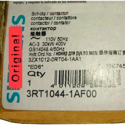New Original 3RT1044-1AF00 Contactor 100% Test Good Quality