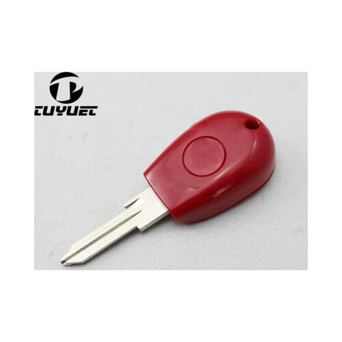 New Replacement Transponder Key Shell for Alfa Romeo 145 146 155 GTV Spider Uncut Case Fob Red Color