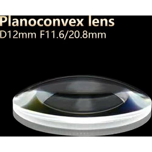 Plano convex lenses galss Optical lens DIY Telescope Microscope eyepiece spotlight D12mm F20.8mm Customizable