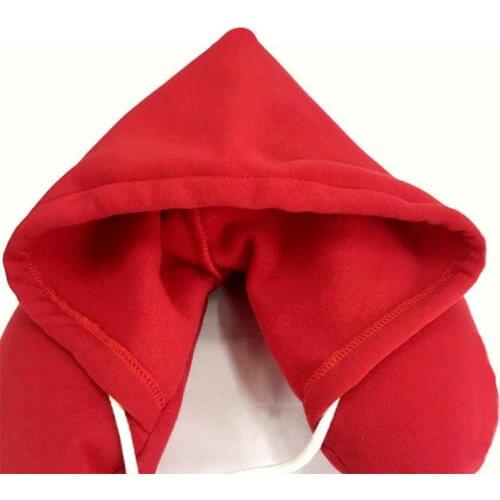 Office Rest U-shaped Pillow With Storage Bag Travel Hood Pillow Pad Car Office Aircraft Headrest Neck Support Soft Hood