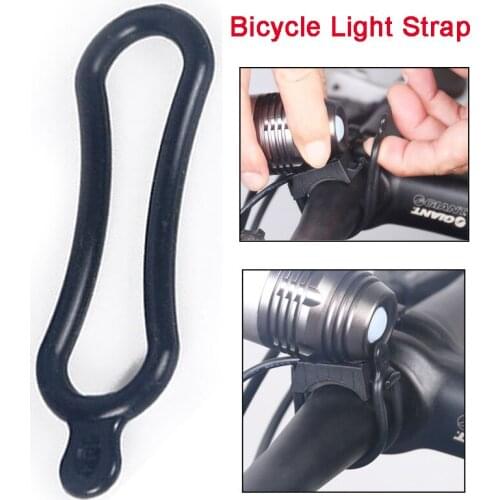 10pcs Bike Light Bandage Silicone Bicycle light Strap Multi-functional Flashlight Bandage Cycling Accessories