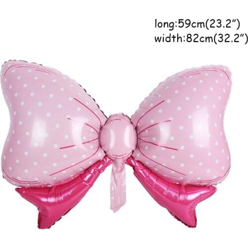 First Birthday Party Decoration Foil Balloons Baby Carriage Bow Balloons Gender Reveal Baby Shower Globos Birthday Decoration