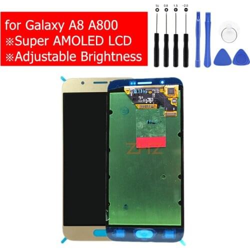 Super AMOLED LCD For SAMSUNG Galaxy A8 A800 LCD Display Touch Screen Digitizer LCD Display for Galaxy A8 A800F Repair Parts