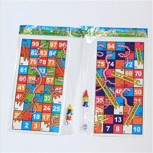 Creative Funny Folding Snake Chess Toys Portable Snakes ladders Puzzle game