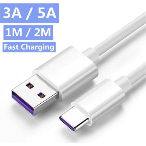 10 Pcs/lot USB 5A Type C Cable For Huawei P30 P20 Pro lite Mate20 10 Pro P10 Plus Samsung Xiaomi USB Type-C Super Charger Cable