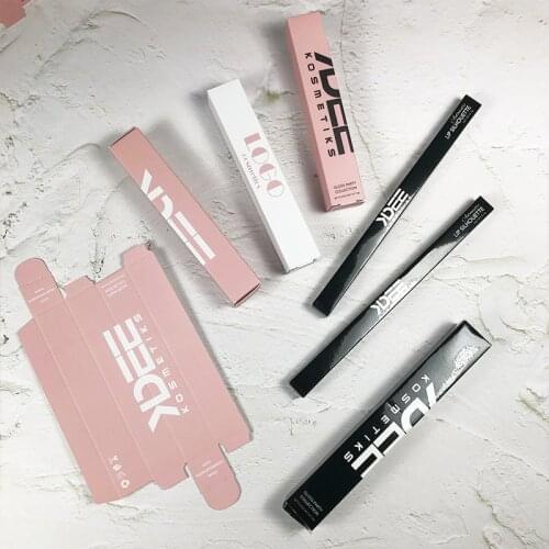 100pieces Custom Printed Cosmetic Empty Paper Lipstick Custom Box Package Liquid Lipstick Packaging Box