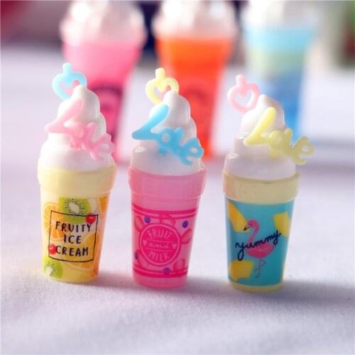 6pcs 1/6 Scale Dollhouse Miniature Different Juices Drink Pretend Play Food for Blyth Barbies Doll House Kitchen Accessories toy
