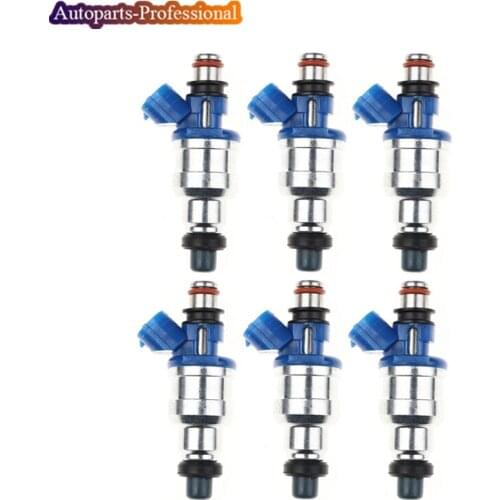 6 PCS Car Accessories For Mazda MX3 MX5 MIATA 626 929 MX6 1.6L 2.2L Fuel Injector 195500-1970 1955001970 MB6S713250 B6S713250