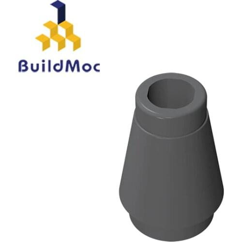 BuildMOC 59900 Cone 1x1 Top Groove brick high-tech Changeover Catch For Building Blocks Parts DIY Educ