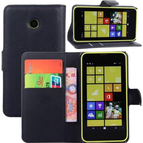 Wallet Flip Leather Case For Nokia Lumia 630 635 636 638 N630 N635 N636 Leather back Cover case with Stand Etui Coque funda