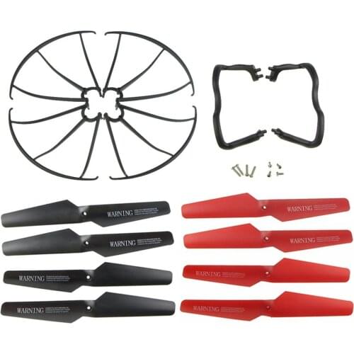 EBOYU(TM) Syma Parts X5 X5C X5C-1 Propellers Protector Guards Landing Skids Included Mounting Screws for RC Quadcopter Toy