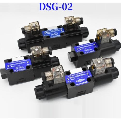 DSG-02 series Hydraulic electromagnetic two-way directional valve single-head valve 24VDC 220VAC Solenoid directional valve