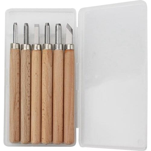 HOT SALE White Steel Head Carving Knife Wood Carving Knife Rubber Stamp Carving Knife Paper Carving Knife Print Tools