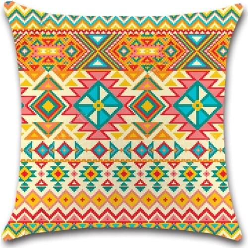 Geometric Striped Print Cushion Cover Decorative Home sofa chair car seat friend bedroom Kids gift pillowcase