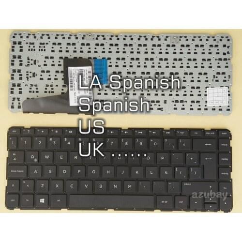 US UK LA Spanish Keyboard For HP Home G14, 240 G1 G2 G3, 245 G2 G3, 246 G2 G3, 248 G1, 340 G1 G2, 345 G2, Compaq 14 Touchpad