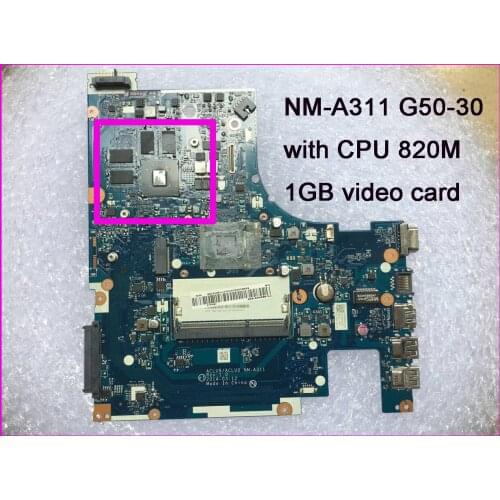 ACLU9 / ACLU0 NM-A311 motherboard for Lenovo G50-30 notebook motherboard CPU 1G DDR3 100% fully test working