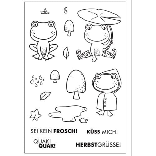 German Word metal cutting dies and clear stamps
