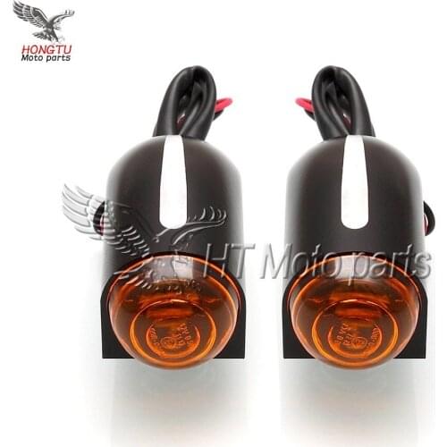 Motorcycle CNC aluminum black Modified Turn Signal Lights For Harley Sporster Dyna Softail V-Rod Chopper