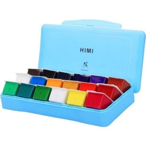 18 Colors Gouache Paint Set Portable Case With Palette Gouache Watercolor Painting For Artists Students 30ml Professional Paint