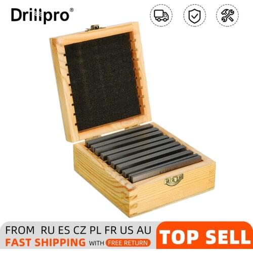 18Pcs/9 Pair High-precision Manufactured Parallel Pad Gauge Block CNC Milling Pads Set 100mm x (10-42mm) Alloy steel Easy Carry