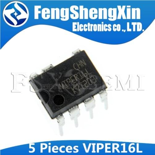 5pcs VIPER16L DIP7 VIPER16LN DIP-7 VIPER16 DIP VIPER16H Fixed frequency VIPerTM plus family