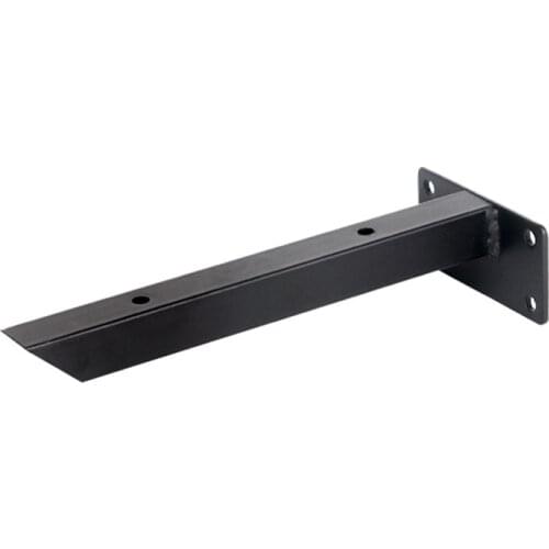 2pcs Black Triangle Wall Bracket Fixed Tray Shelf Wood Metal Straight Bracket Wall Shelf for Microwave Hardware Accessories