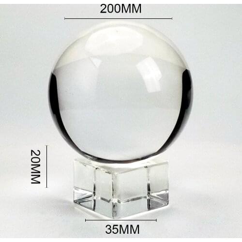 K9 Clear Chandelier Lens Ball Crystal Glass Ball Crystal Ball Stand For Sphere Photography Decoration Home Decorative Ball Globe
