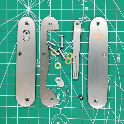 Titanium Alloy TC4 Scales Handle for 84 mm Victorinox Swiss Army Knife