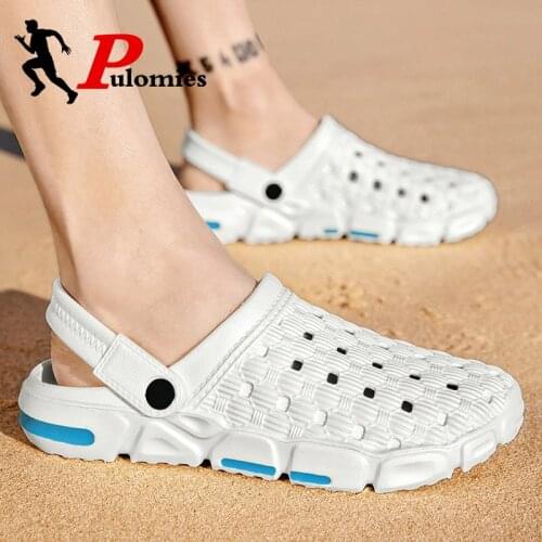 Summer Men Women Slippers Sandals Massage Clogs Outdoor Garden Shoes Male Indoor Bathroom Slides Mules Beach Slippers Flip-Flops
