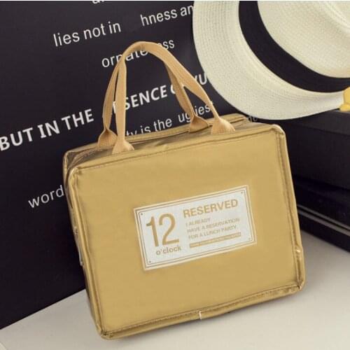 Lunch Bag New Fashion Kid Women Thermal Insulation Waterproof Portable Picnic Insulated Food Storage Box Tote Lunch Bag