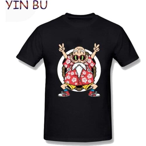 Tropical Kame Senin T Shirt Master Roshi Jackie Chun Harajuku Mens 3xl Male Camiseta Masculina Printed Tshirt