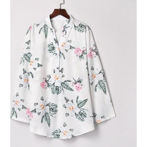 Women Shirt Casual Floral Print Blouse Long Sleeve Blouse Shirt Top Blouse Women Tops And Blouses Ropa Mujer Feminina Streetwear