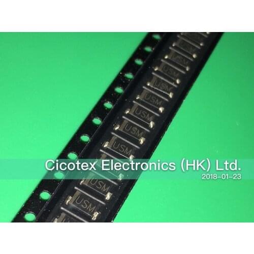 100pcs/lot FFM107 SOD123FL SMD USM FFM-107 1A FAST RECOVERY SMA DIODES FFM 107 FF-M107