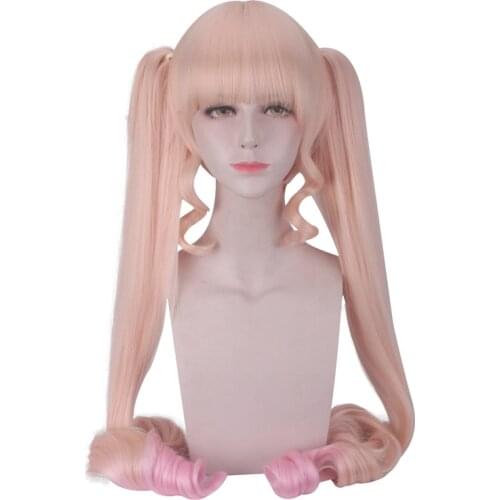 120cm Rozen Maiden Cosplay Wig with chip ponytails Taisho Shin ku Reiner Rubin Long Synthetic fake Hair party role play Perucas